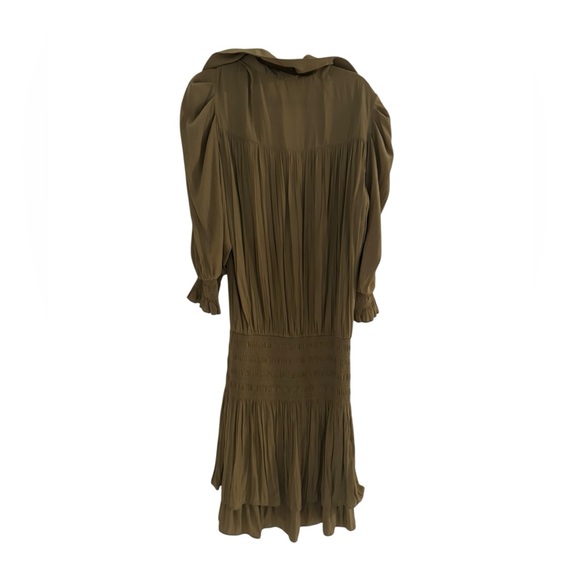 NWOT Ramy Brook Olive Green Smock Mini Royce Dress, Size XS - Picture 4 of 5